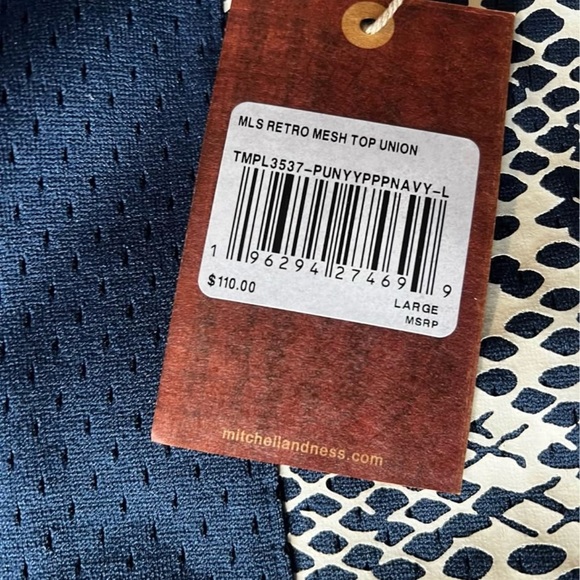 Philadelphia union Mitchell & Ness Navy Mesh Apparel - Picture 3 of 4